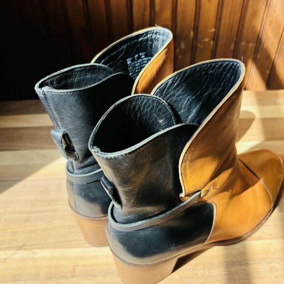 Wolverine 1000 Mile x Samantha Pleet Bonny Boots - Two Tone Black & Tan - Size 9 - Picture 6 of 12